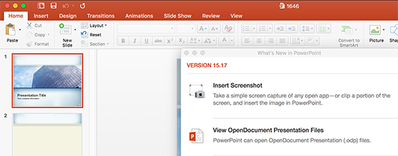 powerpoint for mac upgrade lost file